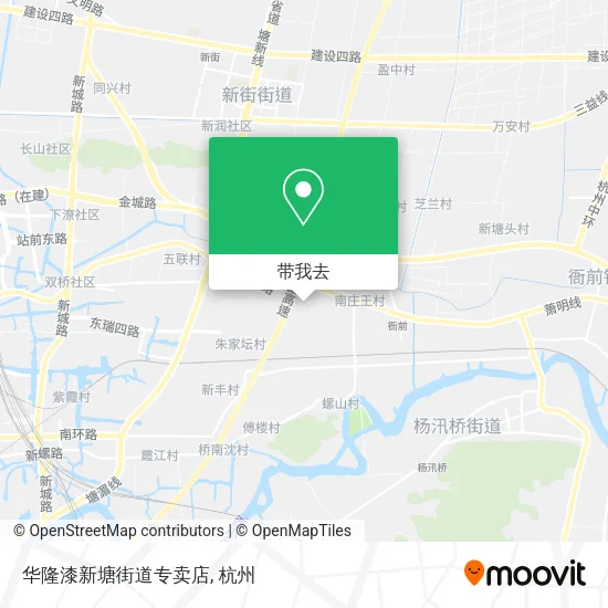 华隆漆新塘街道专卖店地图