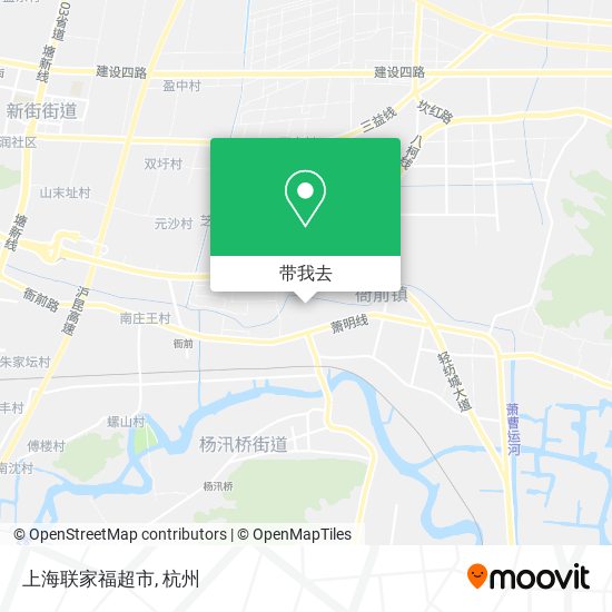 上海联家福超市地图
