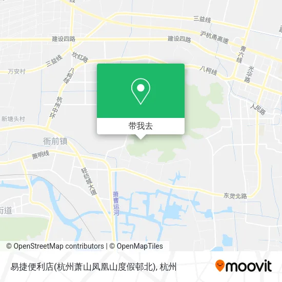 易捷便利店(杭州萧山凤凰山度假邨北)地图