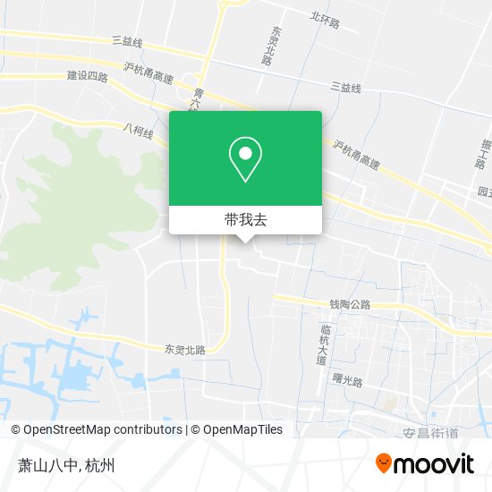 萧山八中地图