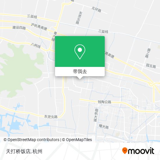 天打桥饭店地图