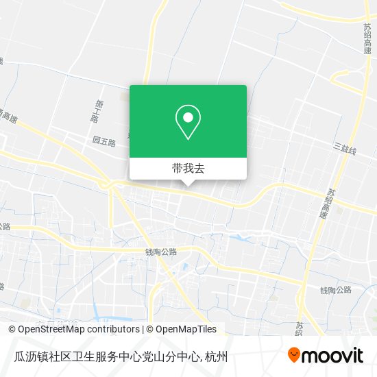 瓜沥镇社区卫生服务中心党山分中心地图
