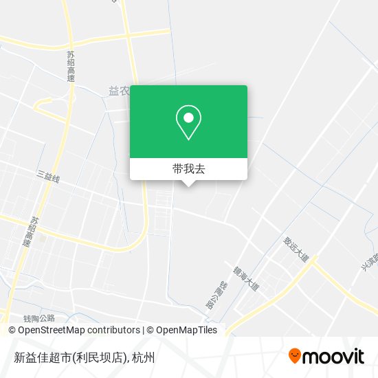 新益佳超市(利民坝店)地图