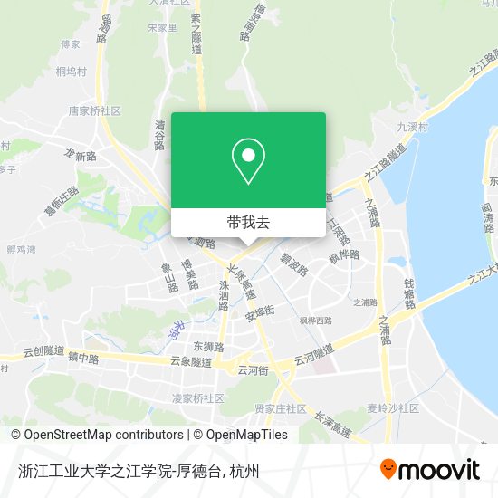 浙江工业大学之江学院-厚德台地图