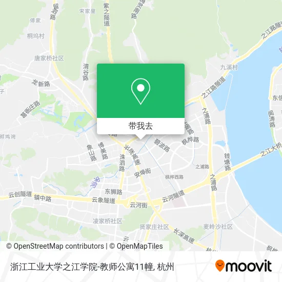 浙江工业大学之江学院-教师公寓11幢地图