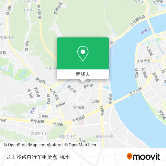 龙王沙路自行车租赁点地图