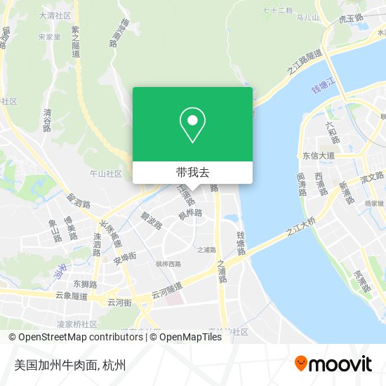 美国加州牛肉面地图