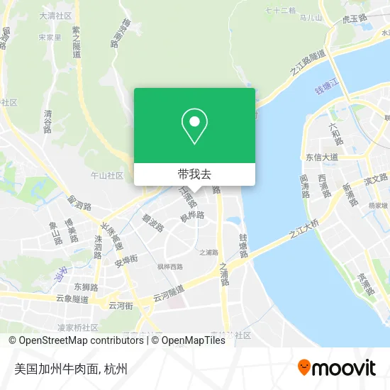 美国加州牛肉面地图