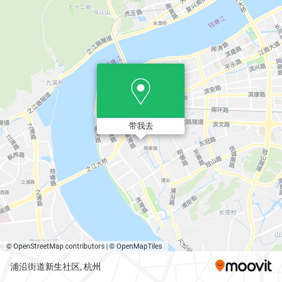 浦沿街道新生社区地图