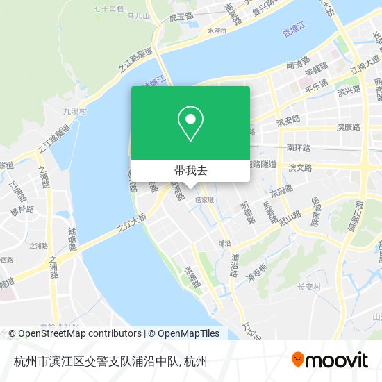 杭州市滨江区交警支队浦沿中队地图