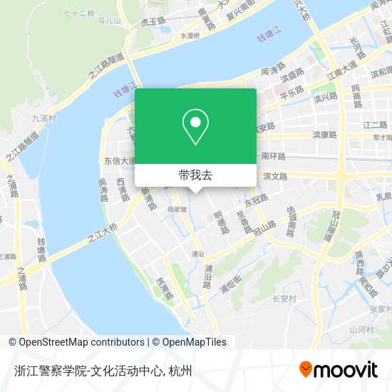 浙江警察学院-文化活动中心地图