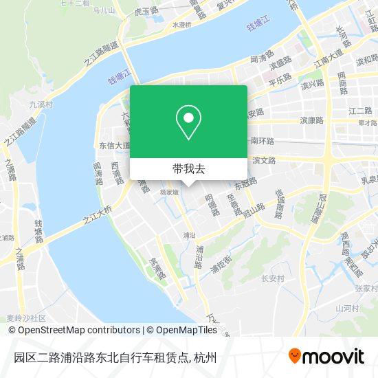 园区二路浦沿路东北自行车租赁点地图