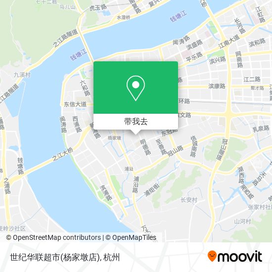 世纪华联超市(杨家墩店)地图