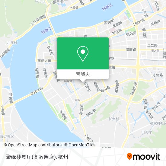 聚缘楼餐厅(高教园店)地图