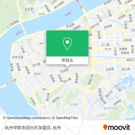 杭州华联东冠社区加盟店地图
