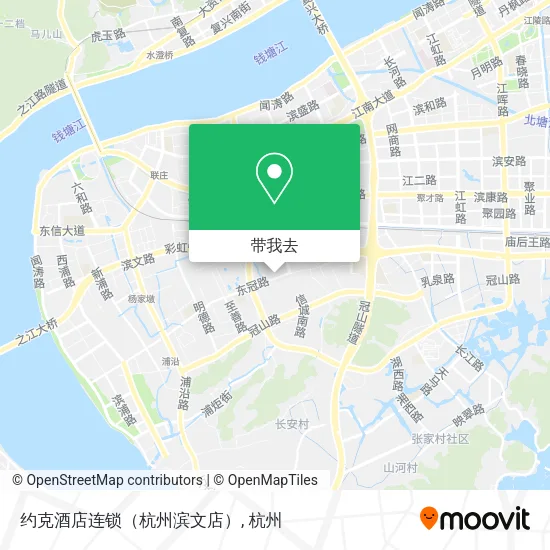 约克酒店连锁（杭州滨文店）地图