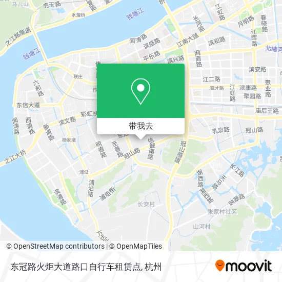 东冠路火炬大道路口自行车租赁点地图
