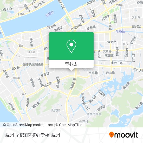 杭州市滨江区滨虹学校地图