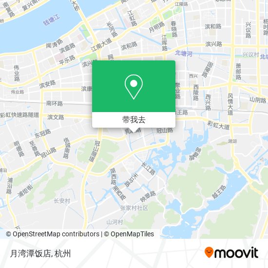月湾潭饭店地图