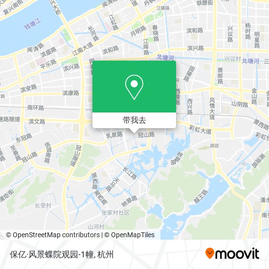 保亿·风景蝶院观园-1幢地图