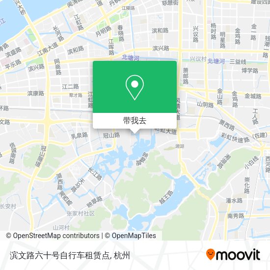 滨文路六十号自行车租赁点地图