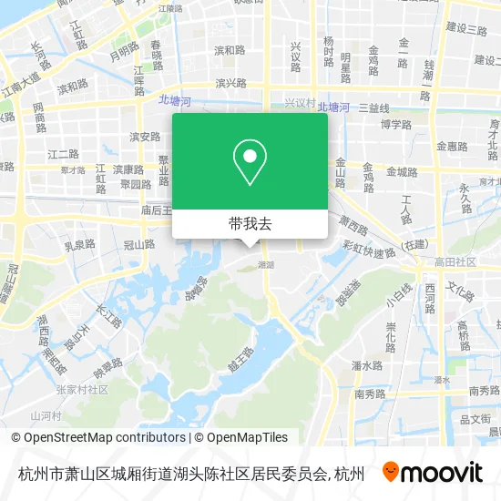 杭州市萧山区城厢街道湖头陈社区居民委员会地图