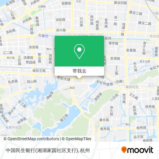 中国民生银行(湘湖家园社区支行)地图