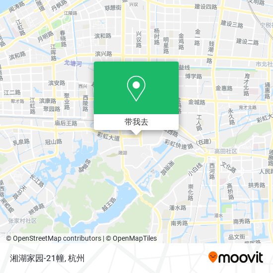 湘湖家园-21幢地图
