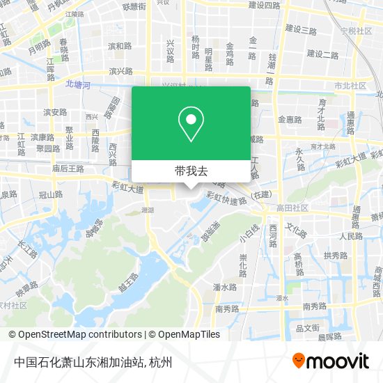 中国石化萧山东湘加油站地图