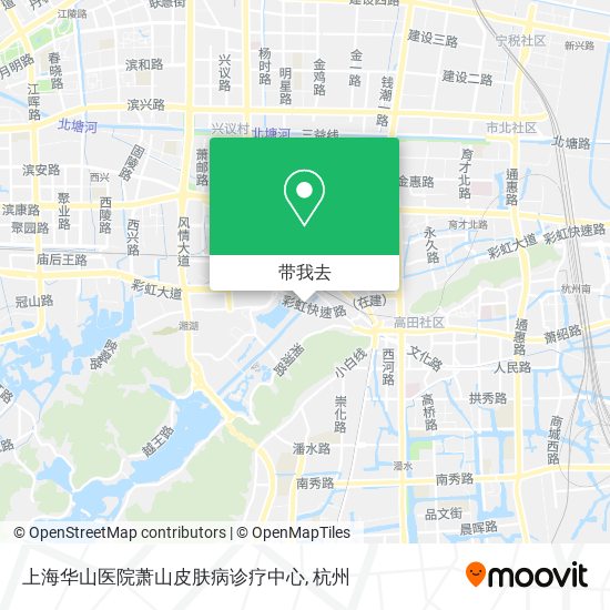上海华山医院萧山皮肤病诊疗中心地图