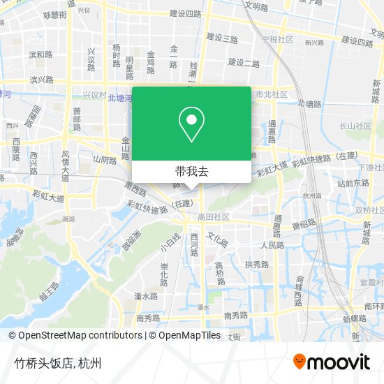 竹桥头饭店地图