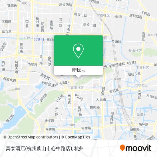莫泰酒店(杭州萧山市心中路店)地图