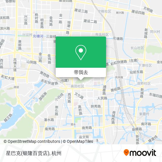 星巴克(银隆百货店)地图