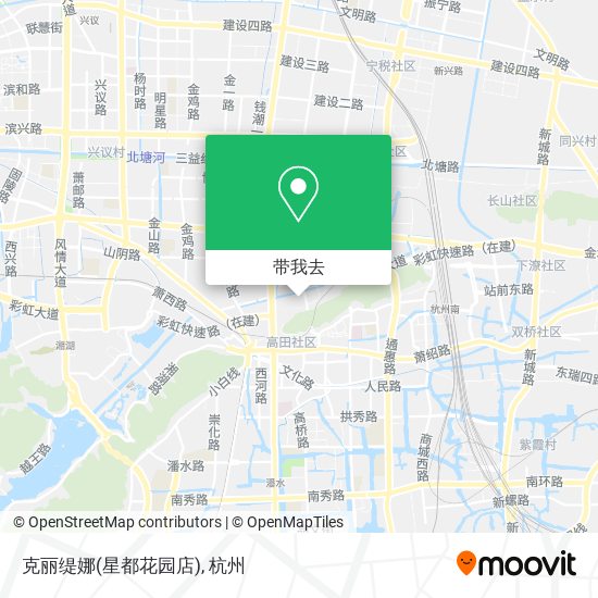 克丽缇娜(星都花园店)地图