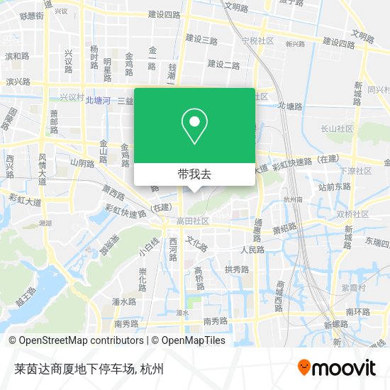 莱茵达商厦地下停车场地图