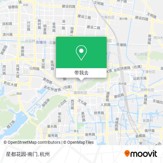 星都花园-南门地图