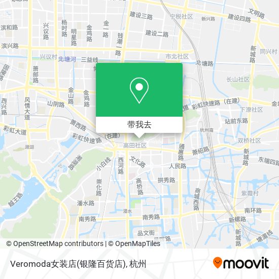 Veromoda女装店(银隆百货店)地图