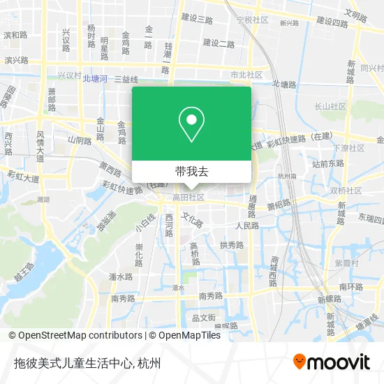 拖彼美式儿童生活中心地图