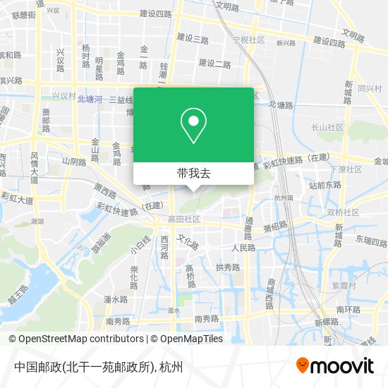 中国邮政(北干一苑邮政所)地图