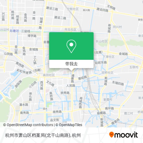 杭州市萧山区档案局(北干山南路)地图