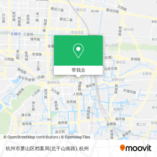 杭州市萧山区档案局(北干山南路)地图