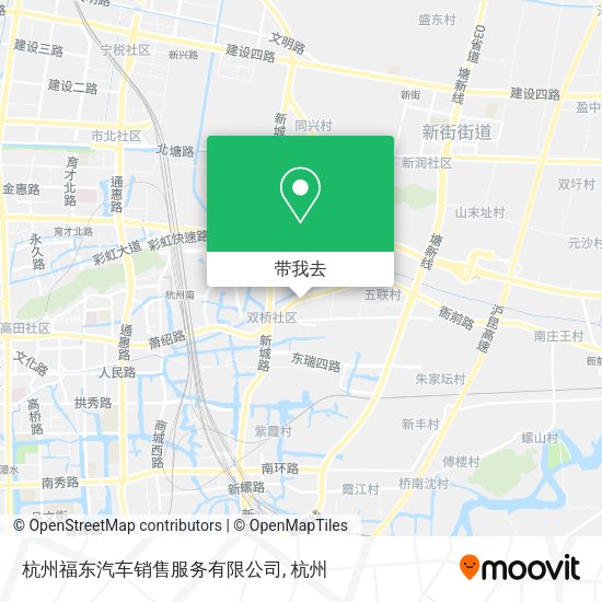 杭州福东汽车销售服务有限公司地图