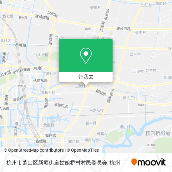 杭州市萧山区新塘街道姑娘桥村村民委员会地图