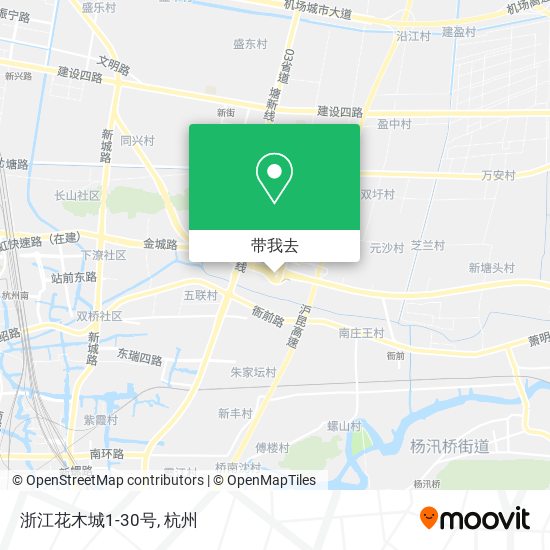 浙江花木城1-30号地图