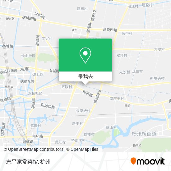 志平家常菜馆地图