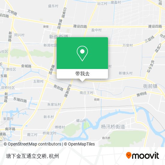 塘下金互通立交桥地图