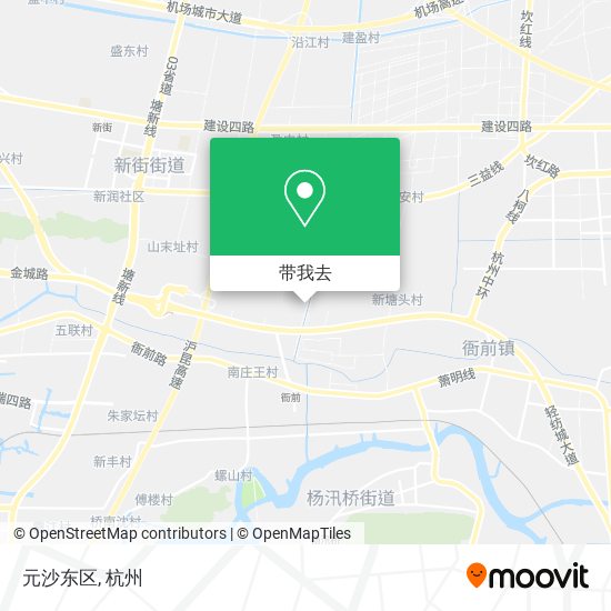 元沙东区地图