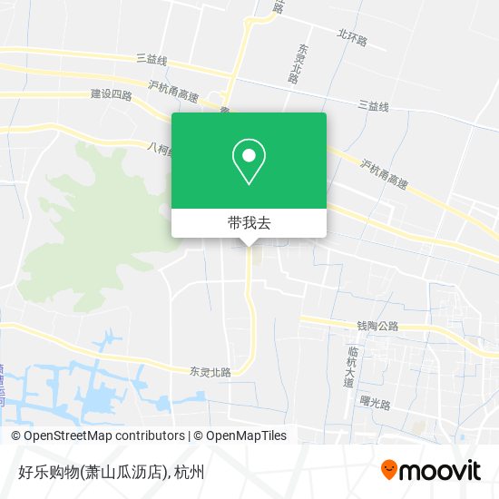 好乐购物(萧山瓜沥店)地图
