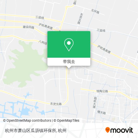 杭州市萧山区瓜沥镇环保所地图