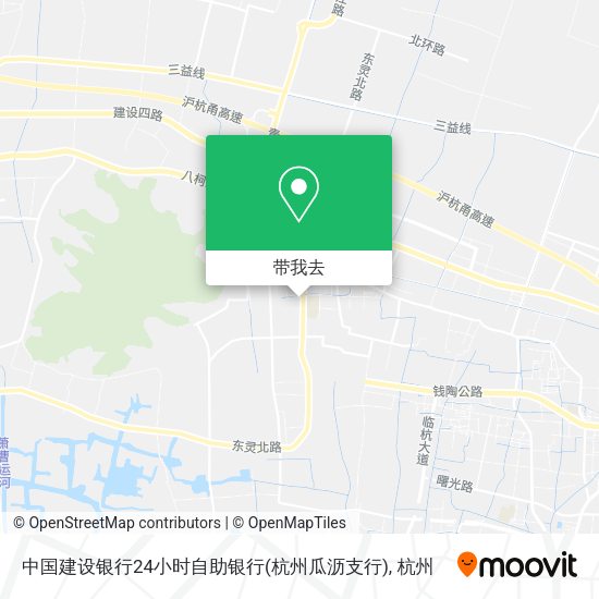 中国建设银行24小时自助银行(杭州瓜沥支行)地图
